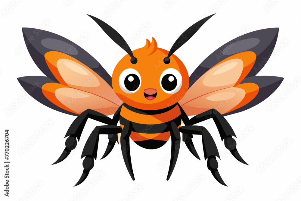tarantula silhouette vector illustration