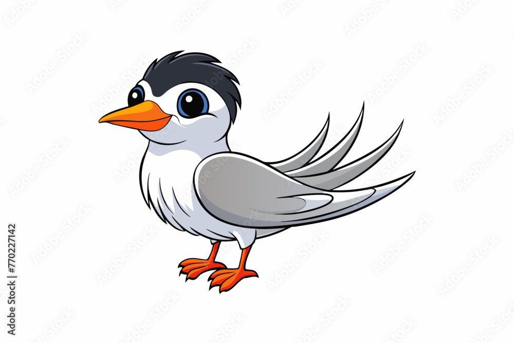 tern bird silhouette vector illustration tern bird silhouette vector illustration