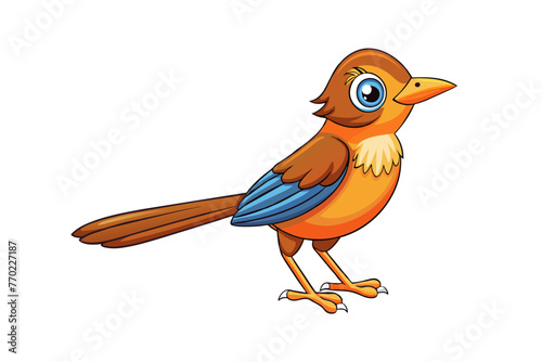 thrush silhouette vector illustration