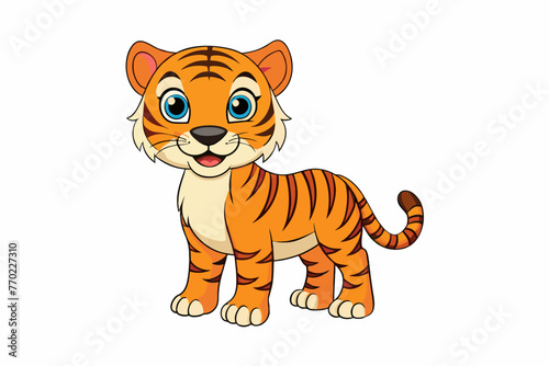 tiger silhouette vector illustration