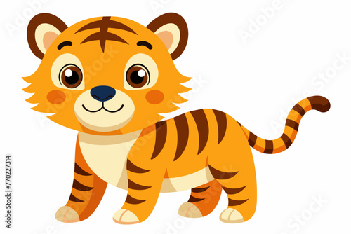 tiger silhouette vector illustration