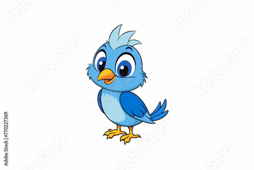 titmouse silhouette vector illustration