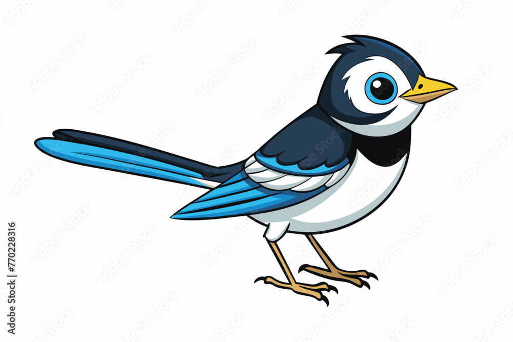 wagtail bird silhouette vector illustration wagtail bird silhouette vector illustration