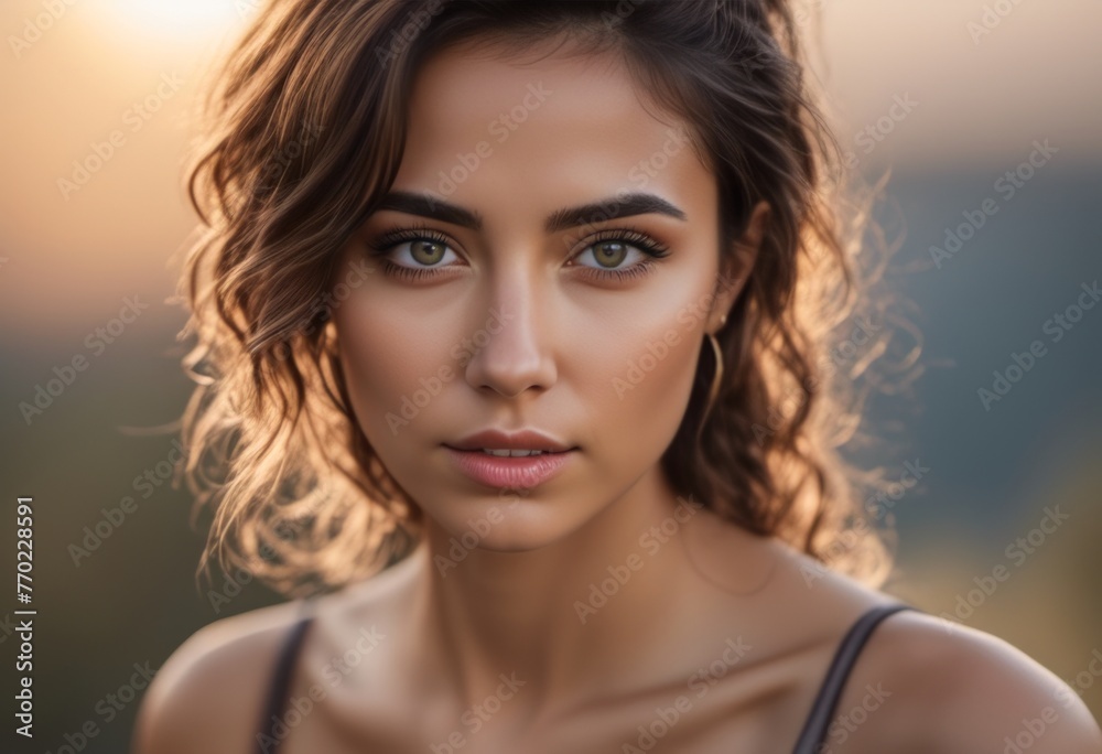 A Portrait Of Breathtakingly Gorgeous, Exotic, Beautiful Woman.
A Portrait Of Breathtakingly Gorgeous, Exotic, Beautiful Woman.