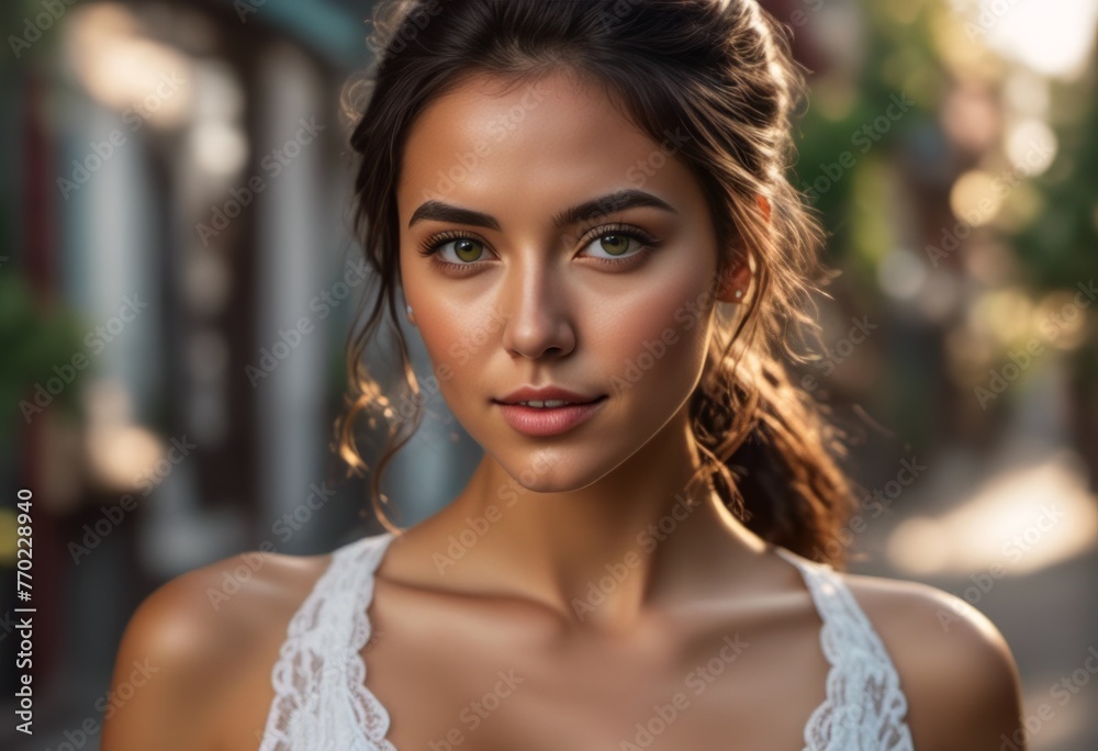 A Portrait Of Breathtakingly Gorgeous, Exotic, Beautiful Woman.
A Portrait Of Breathtakingly Gorgeous, Exotic, Beautiful Woman.