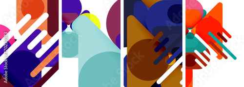 Geometric elements abstract backgrounds for wallpaper, business card, cover, poster, banner, brochure, header, website