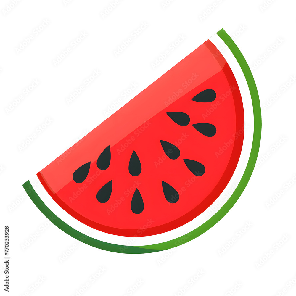 Watermelon cut out isolated on white background or transparent PNG Watermelon cut out isolated on white background or transparent PNG