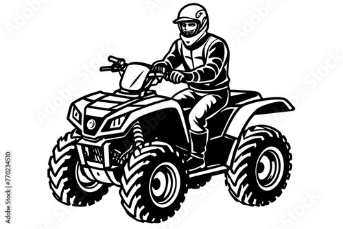 riding silhouette vector illustration