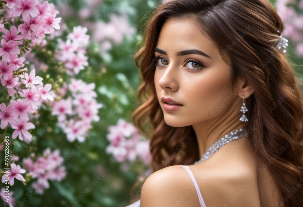 A Portrait Of Breathtakingly Gorgeous, Exotic, Beautiful Woman.
