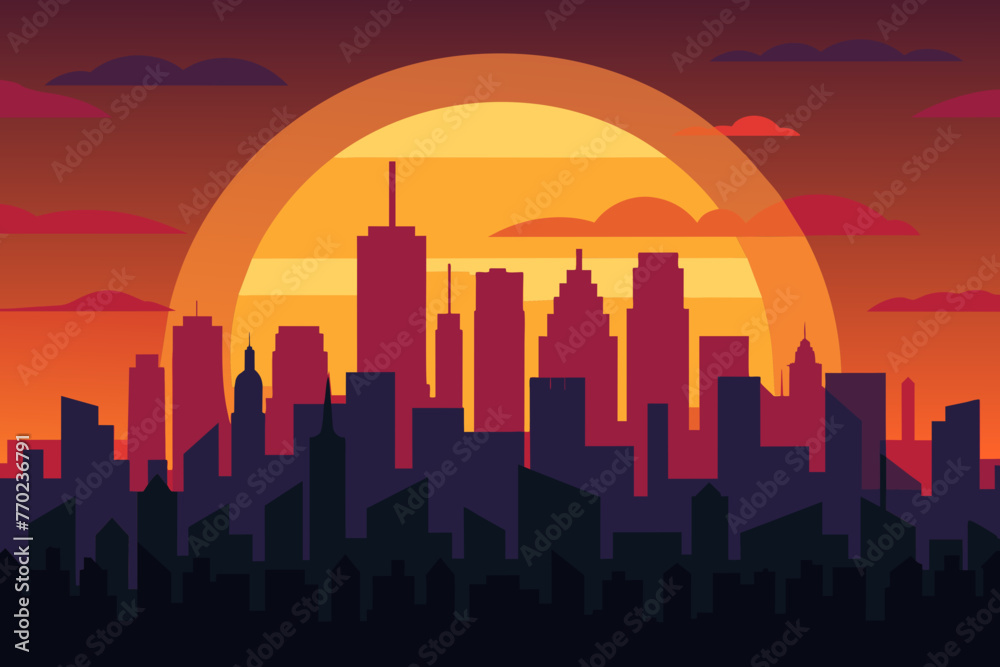 illustration of a city skyline