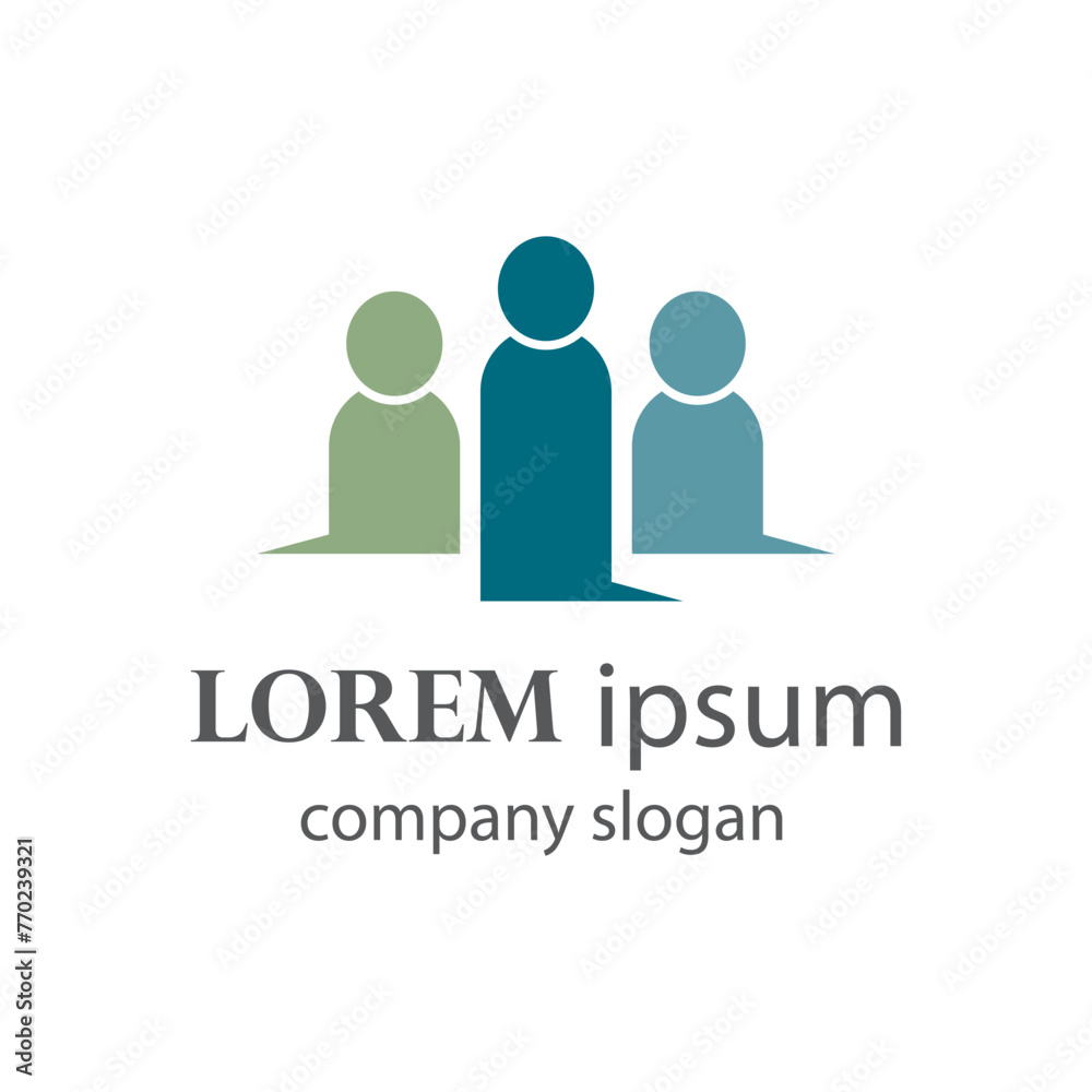 successful people community logo design successful people community logo design