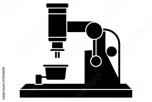 rheometer silhouette vector illustration