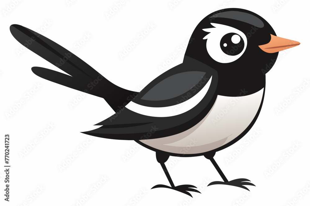 warbler bird silhouette vector illustration