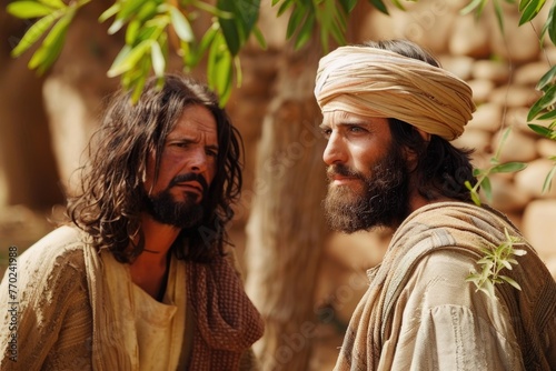 Jesus and Zacchaeus  highlighting forgiveness and transformation