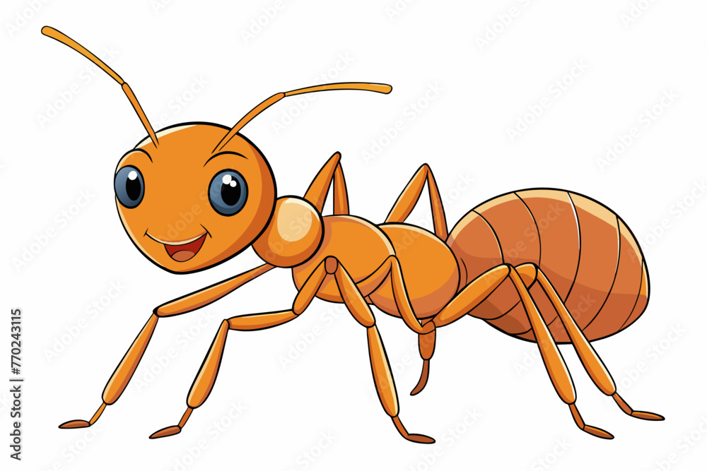 ant silhouette vector illustration