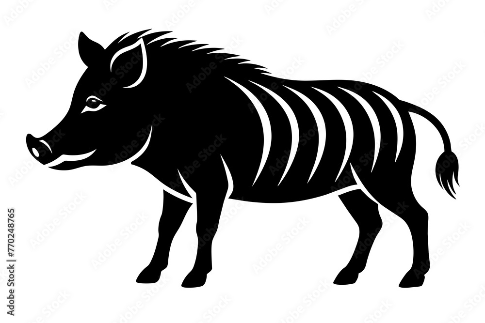 warthog silhouette vector illustration warthog silhouette vector illustration