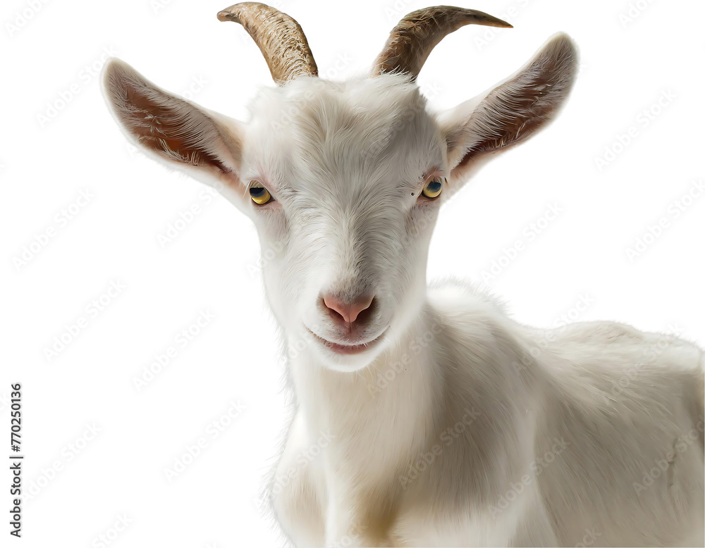 lonely goat standing alone in a white isolated farm in amsterdam netherlands lonely goat standing alone in a white isolated farm in amsterdam netherlands