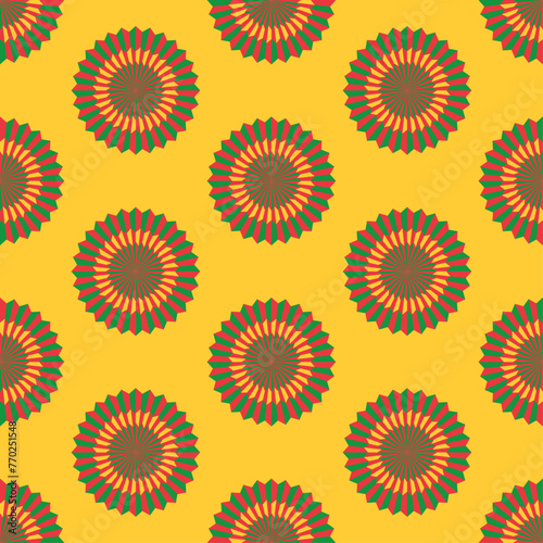 Paper fans seamless pattern cinco de mayo 