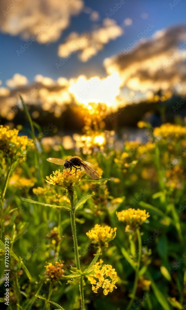 Obraz premium field of dandelions