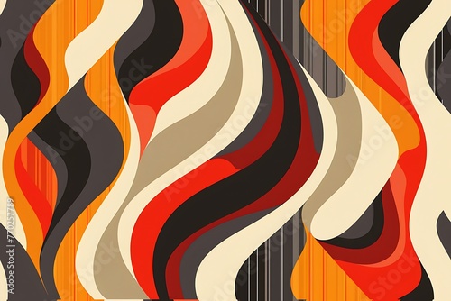Wallpaper Mural Abstract retro tile background. Vintage banner design. Torontodigital.ca