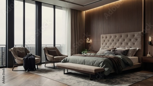 Design of a modern bedroom © Elina
