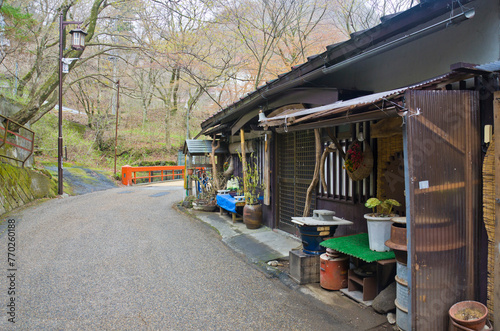 The Kajika bride in Ikaho onsen, Gunma prefecture, Japan. photo