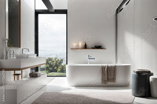 modern bathroom interior