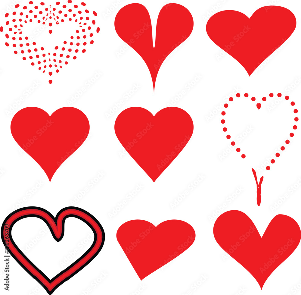 Heart, love vector illustration isolated on white background. classic modern diseign Heart, love vector illustration isolated on white background. classic modern diseign
