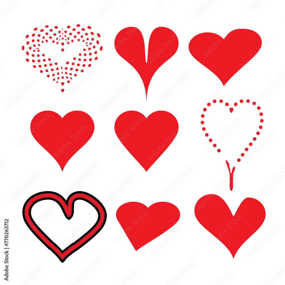 Heart, love vector illustration isolated on white background. classic modern diseign Heart, love vector illustration isolated on white background. classic modern diseign