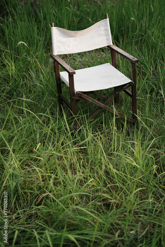 chair in the grass