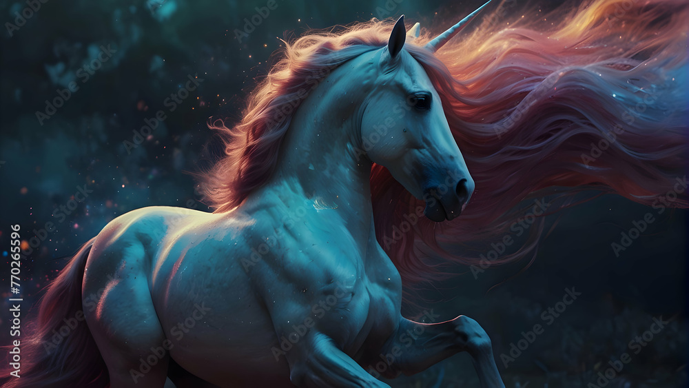 Naklejka premium Unicorn Wallpaper