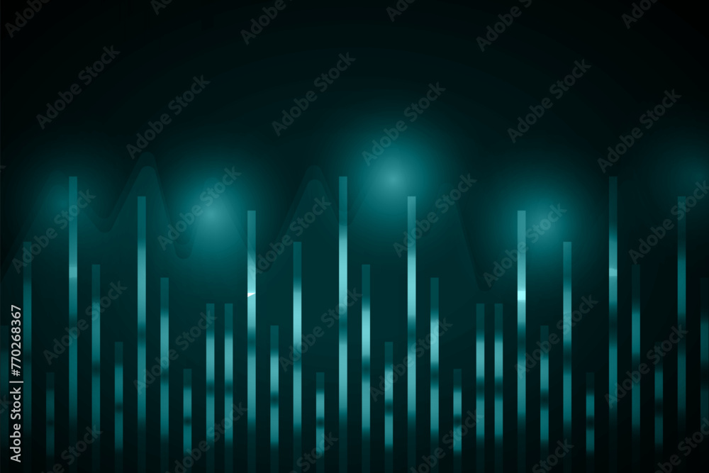 business investment trading stock on blue dark background. chart increase digital technology. financial data strategy. market chart profit money. vector illustration hi-tech. candlestick forex growth