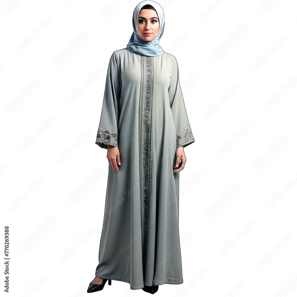 Arabic abaya transparent background