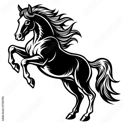 Horse Jump vector illustration