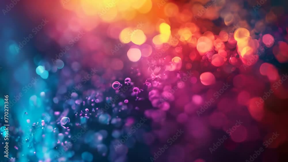 abstract colorful background with bokeh defocused lights and stars