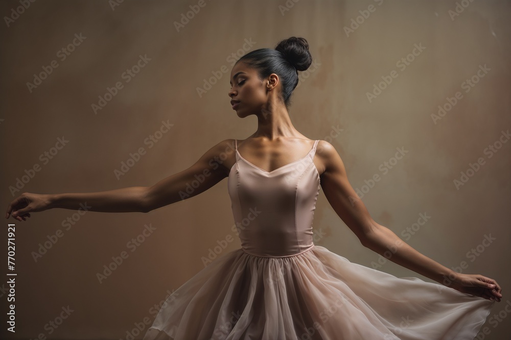 Graceful Ballet Dancer in Studio Graceful Ballet Dancer in Studio