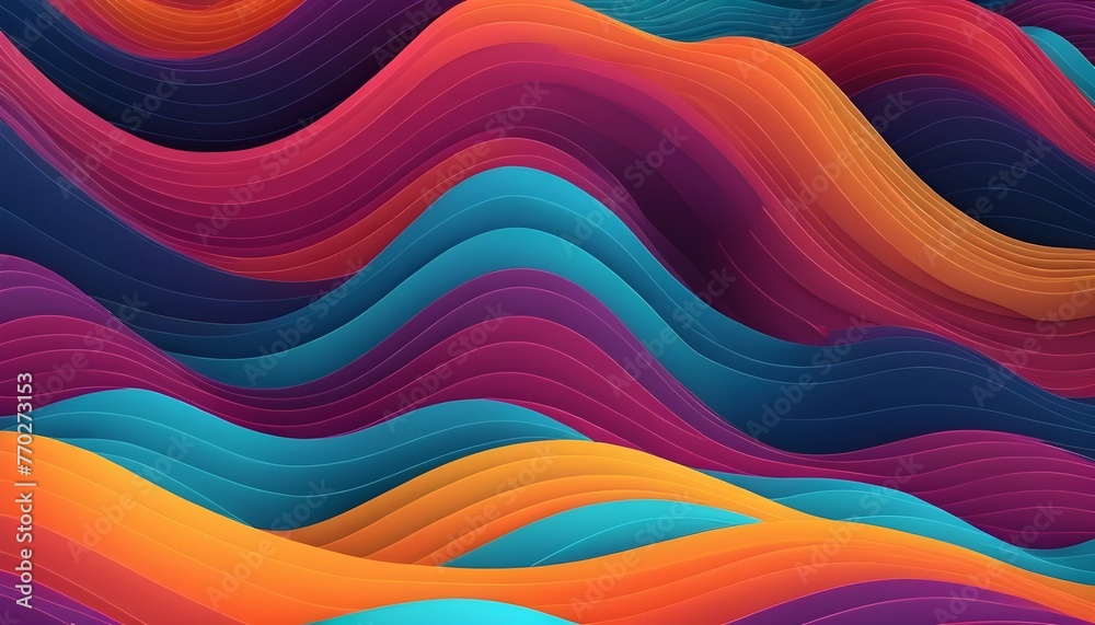 Obraz premium Abstract colorful wavy background.