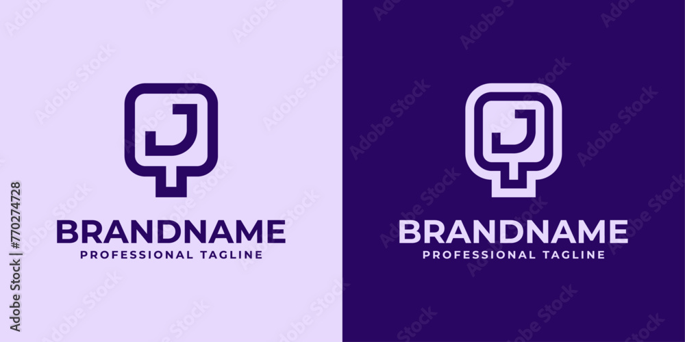 Modern Initials QJ and JQ Logo, suitable for business with QJ or JQ initials Modern Initials QJ and JQ Logo, suitable for business with QJ or JQ initials