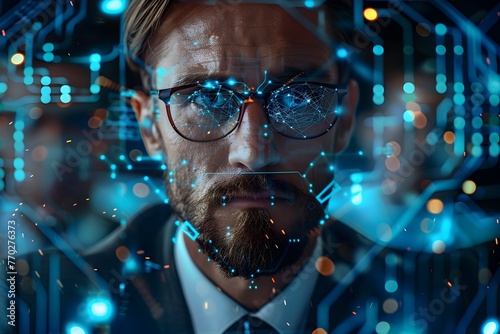 Wallpaper Mural Passionate Cybersecurity Expert Explains Impending Digital Threats Amidst Futuristic Circuit Patterns Torontodigital.ca