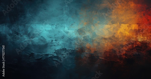 blue to orange gradient abstract art background