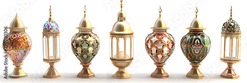 a close up of a lamp Eid concept, Ramadan Kareem New Background image Lantern lamp with Quran Eid Mubarak Concept