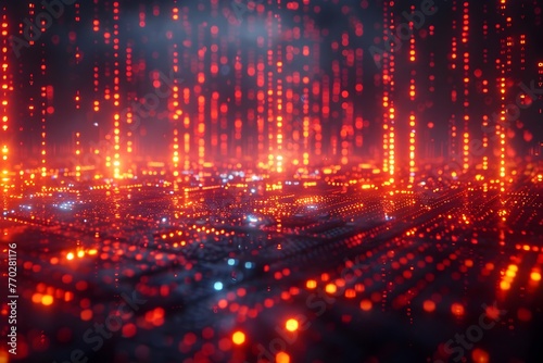 Wallpaper Mural Captivating D of Dynamic Financial Data Visualization in Sleek Fintech Style Torontodigital.ca