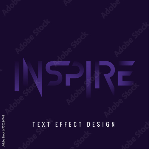 Inspire text effect design (ID: 770284744)