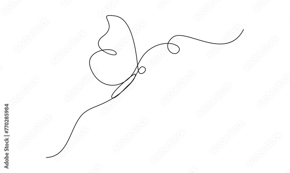 Vector single continuous line drawing of beautiful butterfly flying abstract for salon or spa business minimalist design
Vector single continuous line drawing of beautiful butterfly flying abstract for salon or spa business minimalist design