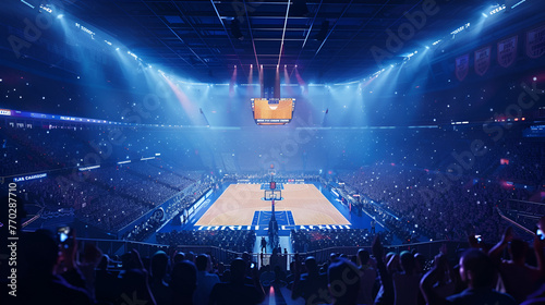basketball stadium , generative ai