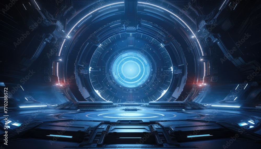 Obraz premium technology concept background sci fi design