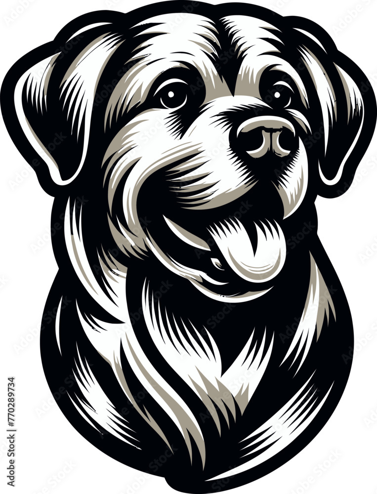 dog cartoon illustration vector, cute puppy art illustration for pet lover