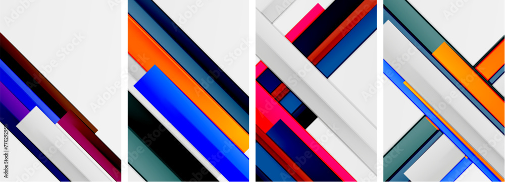 Minimal lines and color stripes poster abstract backgrounds. Vector illustration For Wallpaper, Banner, Background, Card, Book Illustration, landing page Minimal lines and color stripes poster abstract backgrounds. Vector illustration For Wallpaper, Banner, Background, Card, Book Illustration, landing page
