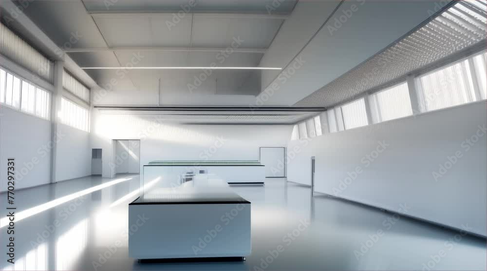 Clean, transparent industrial factory Clean, transparent industrial factory