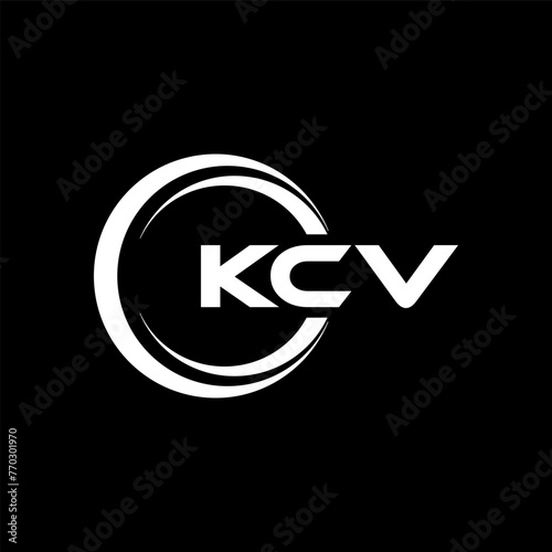 KCV Letter Logo Design, Inspiration for a Unique Identity. Modern Elegance and Creative Design. Watermark Your Success with the Striking this Logo. photo